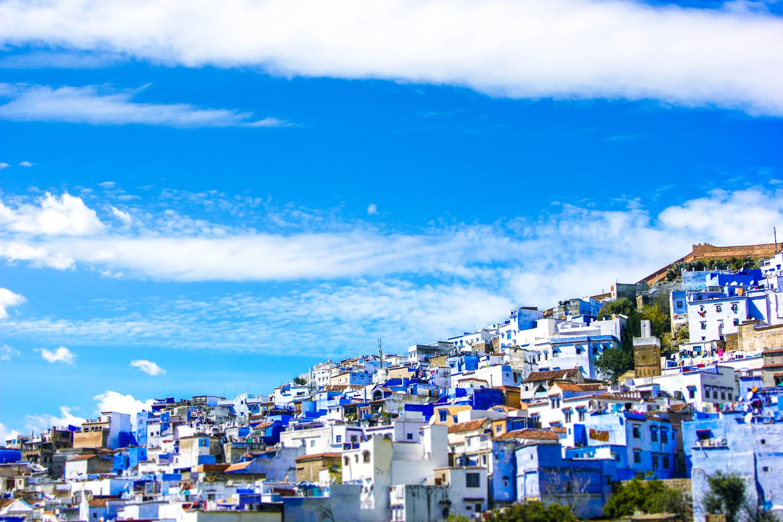Case blu di Chefchaouen, Marocco